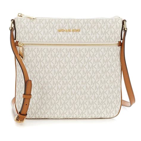 michael michael kors bedford signature flat cross body bag|Michael Kors bedford flat crossbody.